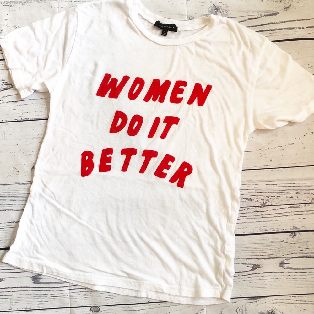 LA HEARTS l Small WOMEN DO IT BETTER tee - Picture 1 of 2